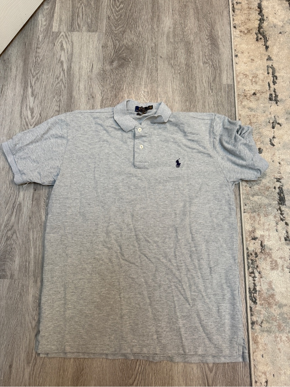 Polo Ralph Lauren Polo Shirt Mens XL Gray Short Sleeve Custom Slim Fit Pony